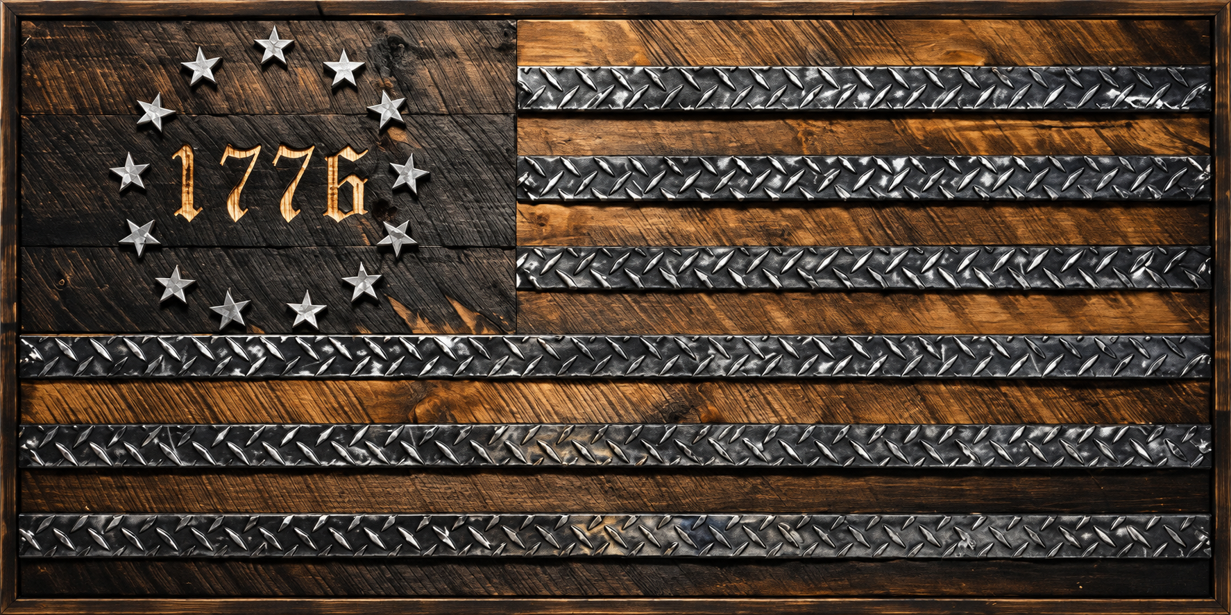 1776 Mixed-Material Flag